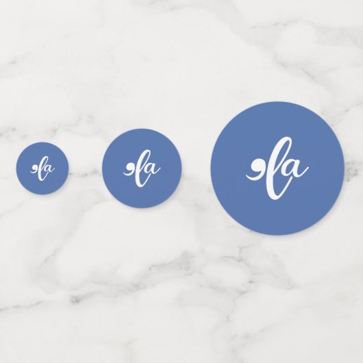 Kamala zegt haar naam confetti (Achterkanten)