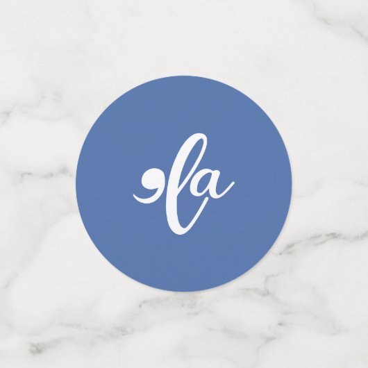 Kamala zegt haar naam confetti (Kleine voorkant)