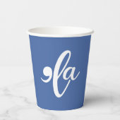 Kamala zegt haar naam papieren bekers (Achterkant)