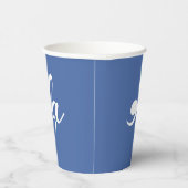 Kamala zegt haar naam papieren bekers (Rechts)