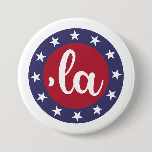 Kamala zegt haar naam ronde button 7,6 cm (Voorkant)