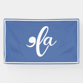 Kamala zegt haar naam spandoek