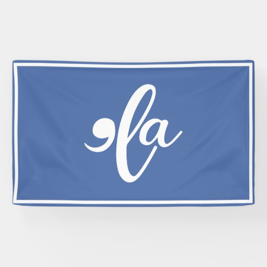 Kamala zegt haar naam spandoek (Horizontaal)