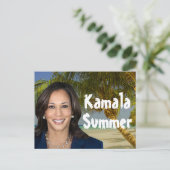 Kamala zomer 2024 briefkaart (Staand voorkant)