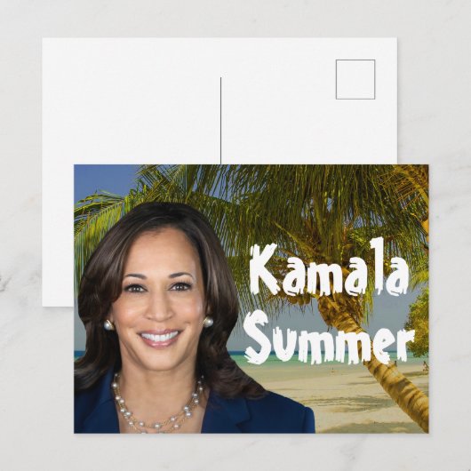 Kamala zomer 2024 briefkaart (Voorkant / Achterkant)