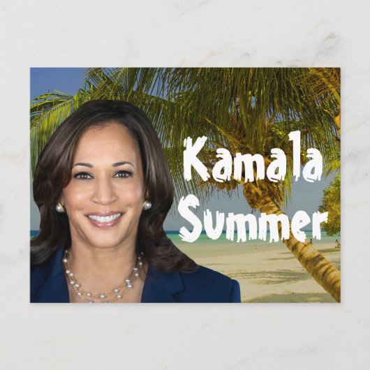 Kamala zomer 2024 briefkaart (Voorkant)