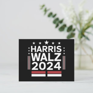 KamalaHarris TimWaltz 2024 Briefkaart