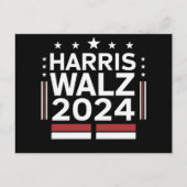 KamalaHarris TimWaltz 2024 Briefkaart (Voorkant)