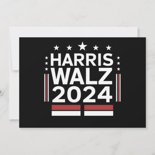 KamalaHarris TimWaltz 2024 Kaart (Voorkant)