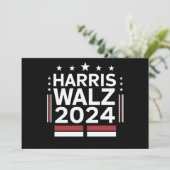 KamalaHarris TimWaltz 2024 Kaart (Staand voorkant)