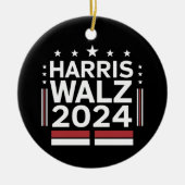 KamalaHarris TimWaltz 2024 Keramisch Ornament (Voorkant)