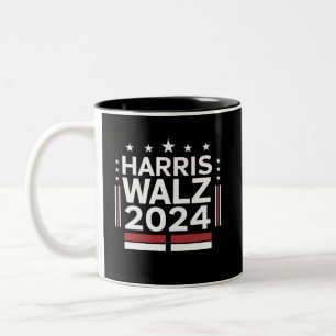 KamalaHarris TimWaltz 2024 Tweekleurige Koffiemok
