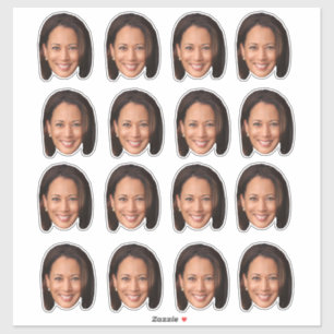 Kamala's gezicht Grappig Kamala Harris gezicht Sticker
