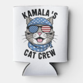Kamala's Kat Crew Verkiezing Kat Dame Cadeau Blikjeskoeler (Voorkant)