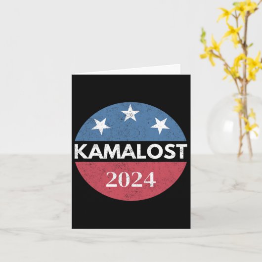 Kamalost Kamala Verloren 2024 Verkiezing Trump Gew Kaart (Gele Bloem)