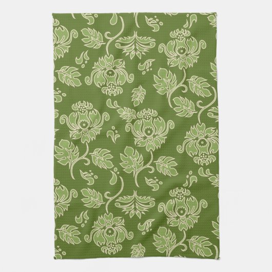 Kamaole Hawaii Tropical Floral Kitchen Towel Theedoek (Verticaal)