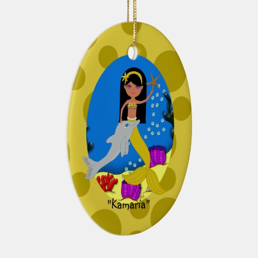 Kamaria Gold Mermaid Ornament (Rechts)