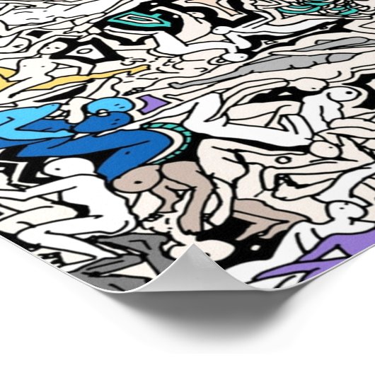 Kamasutra LOVE Doodle Poster (Hoek)