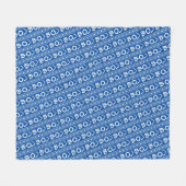 Kamawanu Edo-stijl grafisch patroon Fleece Deken (Voorkant (Horizontaal))