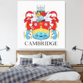 Kambridewapen Canvas Afdruk (Insitu (Slaapkamer))
