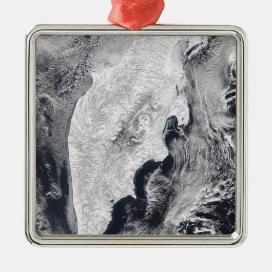 Kamchatka Peninsula, Oost-Rusland Metalen Ornament (Voorkant)