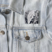 Kamchatka Peninsula, Oost-Rusland Vierkante Button 5,1 Cm (In situ)