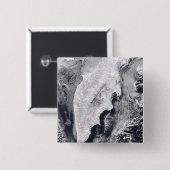 Kamchatka Peninsula, Oost-Rusland Vierkante Button 5,1 Cm (Voorkant /achterkant)