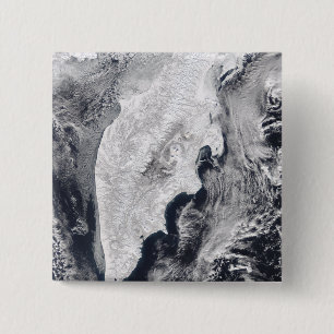 Kamchatka Peninsula, Oost-Rusland Vierkante Button 5,1 Cm