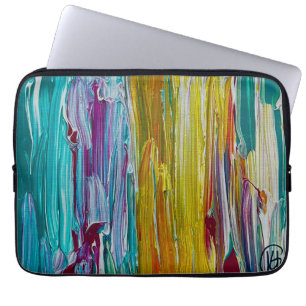 Kamd Bloemenveld Kunst Laptop Sleeve