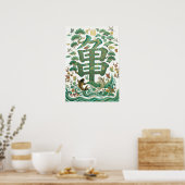 Kame: Longevity & Wisdom Art260050006 Poster (Keuken)