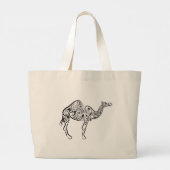 Kameel - Arabische cultuur Grote Tote Bag (Achterkant)