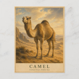 Kameel Arabische Woestijn VINTAGE Briefkaart