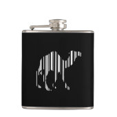 Kameel Bar Code Patroon Heupfles (Voorkant)