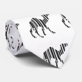 Kameel Bar Code Patroon Stropdas (Opgerold)