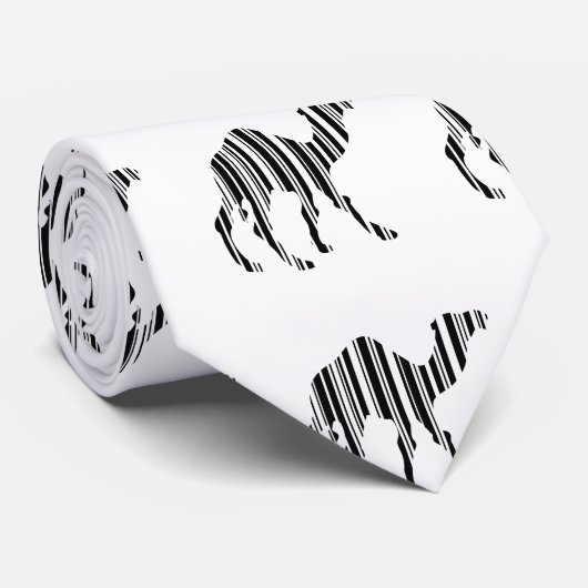 Kameel Bar Code Patroon Stropdas (Opgerold)