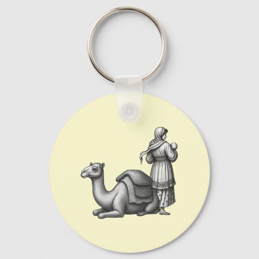 Kameel & Bedoeïen Sleutelhanger (Voorkant)