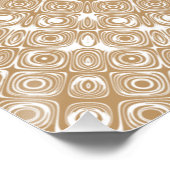Kameel Bruin Mandala Patroon Ontwerp Perfect Poster (Hoek)