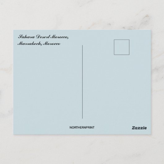 Kameel Caravan in de Sahara woestijn Marrakech Mar Briefkaart (Achterkant)