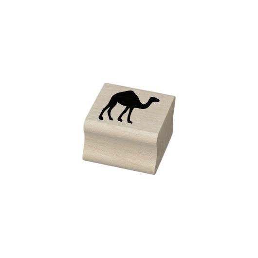 Kameel een bult woestijn silhouet heet klimaat rubberstempel (Stempel)