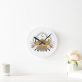 Kameel en moskee harmonie ronde klok (Huis)