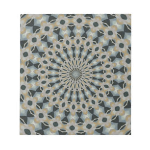 Kameel en Teal Kaleidoscoop Notitieblok