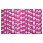 Kameel grafisch dier hart bult roze stof (Fat Quarter)