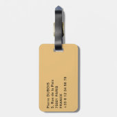 Kameel in de Omaan woestijn Bagagelabel (Achterkant verticaal)