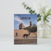 Kameel in Khiva Oezbekistan Briefkaart (Staand voorkant)