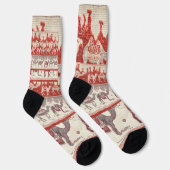 Kameel Karavaan Kunst in de Woestijn Sokken (Rechts)