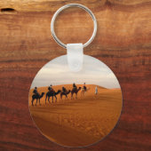 Kameel karavaan woestijn mooi landschap sleutelhanger (Voorkant)