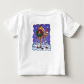 Kameel Kerst Baby T-Shirt (Achterkant)