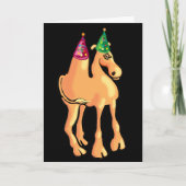 Kameel kerstkaart of uitnodiging (Voorkant)