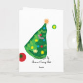 Kameel kerstkaart of uitnodiging (Achterkant)