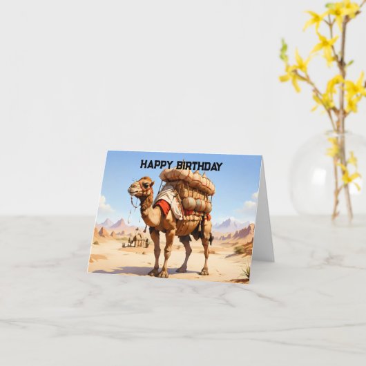 kameel lading kaart (Gele Bloem)